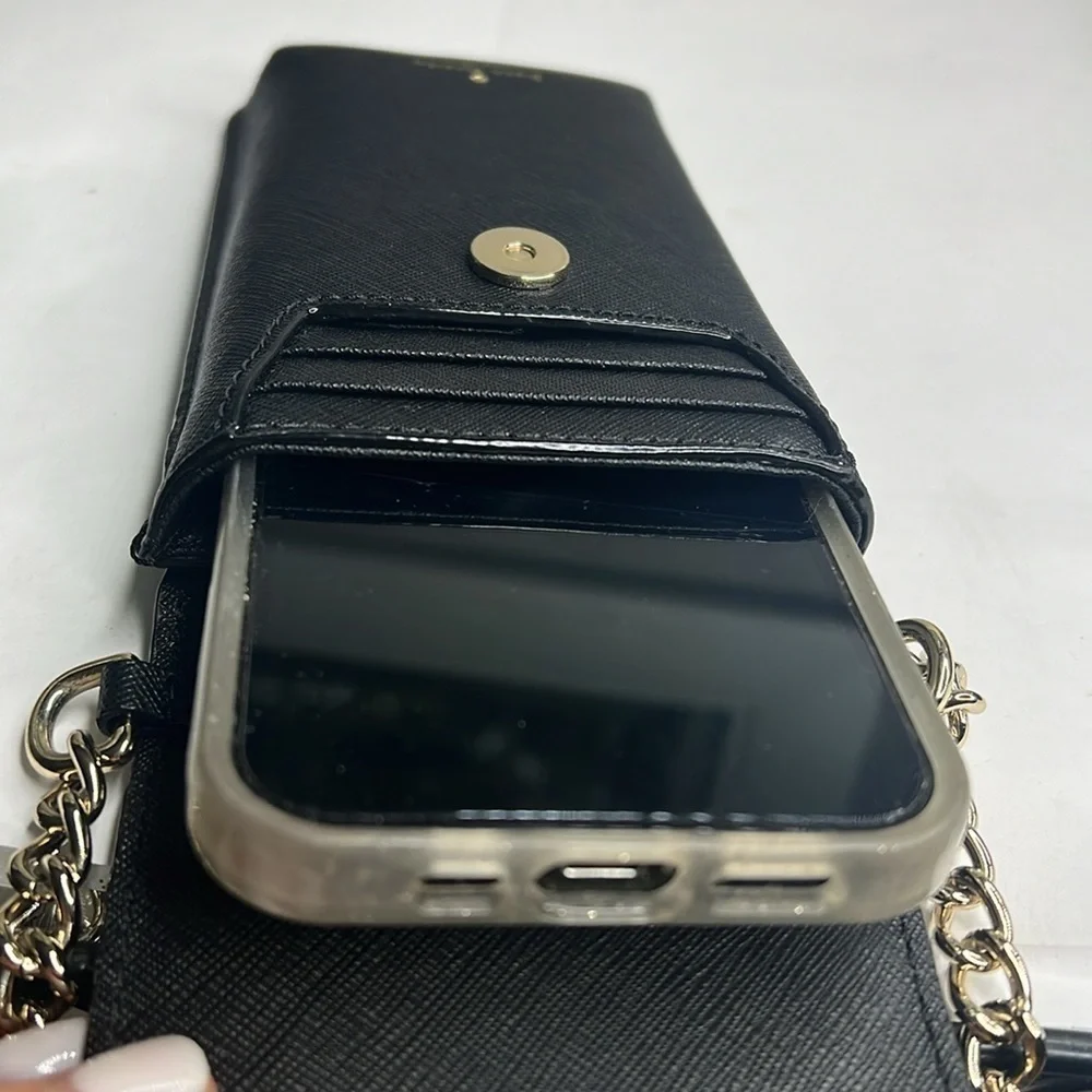 Kate Spade Cat Limited Edition Leather Crossbody Bag Phone Case Fits an IPhone